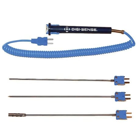 Digi-Sense Type T Detach Handle/Lock Probe Kit, 8"L 18526-70